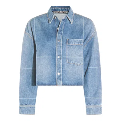 Alexander Wang Shirts Vintage Marbled Blue