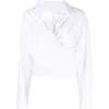 Alexander Wang Women Draped Shirt In Neutral