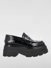 Alexander Wang Carter 75 Platform Loafers In Black Leather In Schwarz