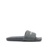 Alexander Wang Women Logo Slide Sandals In Gray