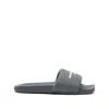 Alexander Wang Women Logo Slide Sandals In Gray