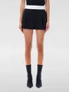 Alexander Wang Pleated Shorts In Wool Tailoring In Schwarz
