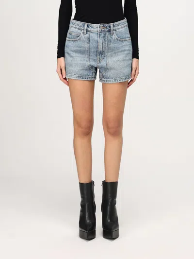 ALEXANDER WANG SHORT ALEXANDER WANG WOMAN COLOR DENIM,G40989028