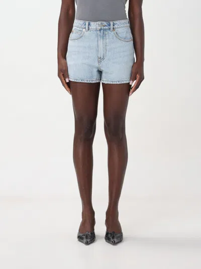 Alexander Wang Mid Rise Stretch Skort-27 Nd  Female In Blue