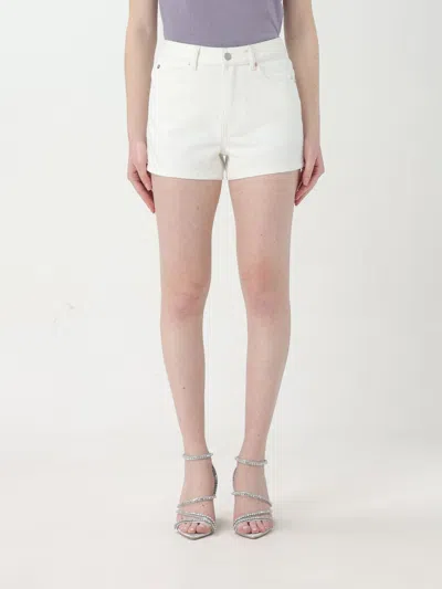 Alexander Wang Shorty Denim Shorts In Cream