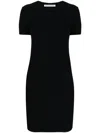 Alexander Wang Short-sleeve Minidress In Black