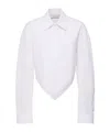 Alexander Wang White Cotton Asymmetric Shirt