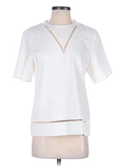 Pre-owned Alexander Wang Short Sleeve Blouse In White