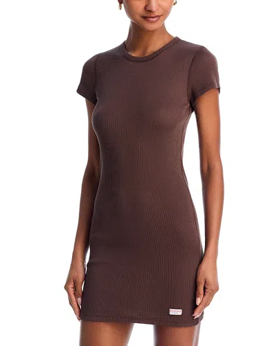 ALEXANDER WANG SHORT SLEEVE CREWNECK DRESS