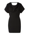 Alexander Wang Cowl Neck Mini Dress In Black