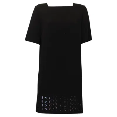 Pre-owned Alexander Wang Short Sleeve Dress Size 42 In Black
