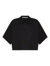 Alexander Wang Short Sleeved Cropped Polo T-shirt