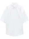 Alexander Wang Short-sleeve Shirt Dress In White