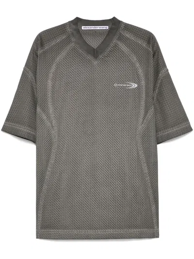 Alexander Wang Short-sleeve T-shirt In Grey
