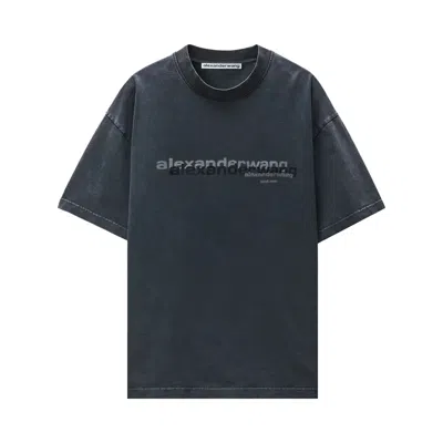 Pre-owned Alexander Wang Short-sleeve T-shirt 'washed Black' | Men's Size Xs