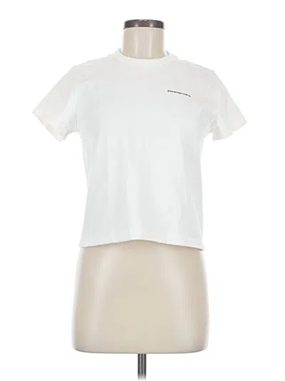 Pre-owned Alexander Wang Short Sleeve T-shirt In White