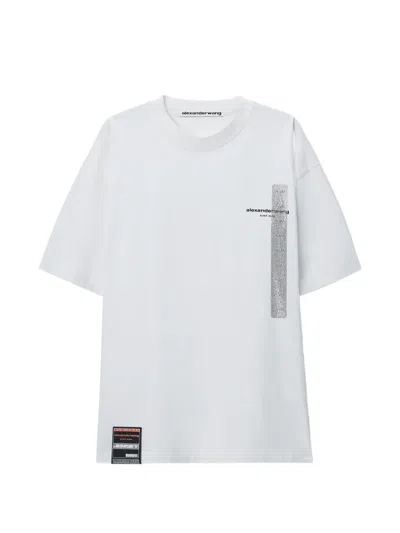 Alexander Wang Short Sleeve Tee W/ Flasher Graphic In White