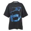 Alexander Wang Short Sleeve Tee With Hotfix Graphics In Black