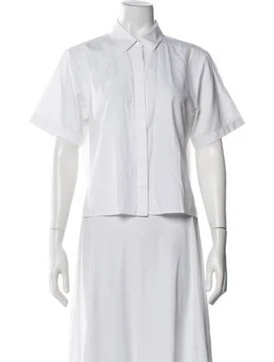 Pre-owned Alexander Wang Short Sleeve Top In White