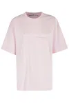 Alexander Wang Shrunken Logo Tshirt In Pink