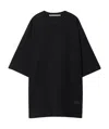 Alexander Wang Black Oversized Drop-sleeve T-shirt In Black