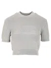 Alexander Wang Short T-shirt Sweatshirts Grey In Gray