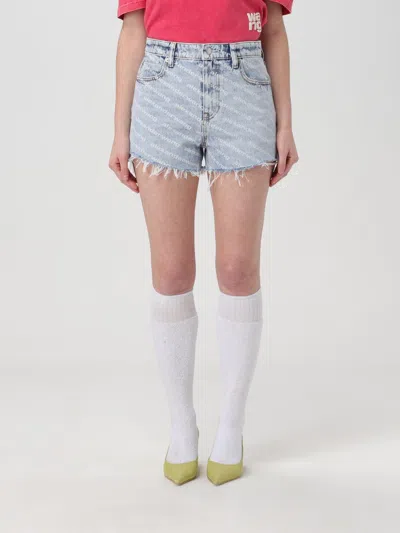 ALEXANDER WANG SHORTS ALEXANDER WANG WOMAN COLOR BLUE,F10850009