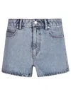 Alexander Wang Rhinestone Detail Shorts In Blue