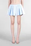 Alexander Wang Playful Striped And Solid Boxer-style Shorts In Blue