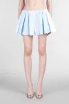 Alexander Wang Playful Striped And Solid Boxer-style Shorts In Blue