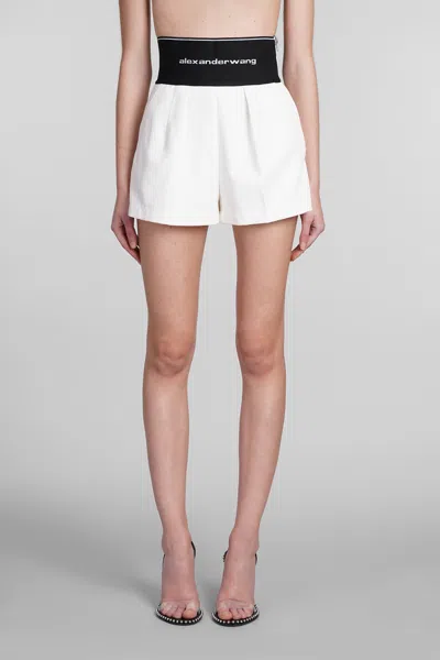 Alexander Wang Shorts In White Polyester