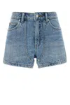 Alexander Wang Belt Loop Work Shorts In Navy