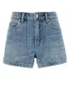 Alexander Wang Belt Loop Work Shorts In Navy
