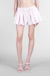 Alexander Wang Light Pink Panelled Shorts In Pink