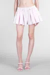 Alexander Wang Light Pink Panelled Shorts In Pink