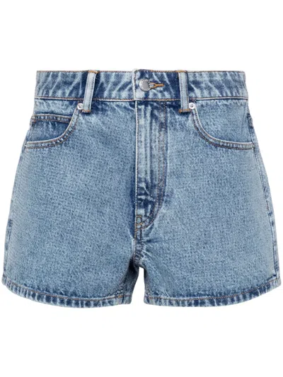 ALEXANDER WANG SHORTY EMBELLISHED DENIM SHORTS