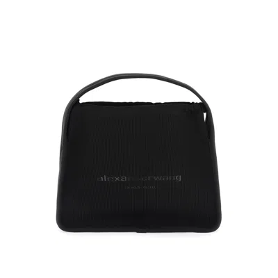 Alexander Wang Shoulder Bag In Black Synthetic Fibers In Purple