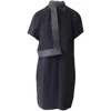 Alexander Wang Shoulder Flap Dress In Black Viscose In Black