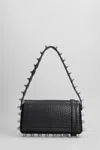 Alexander Wang Mini Pebbled Leather Shoulder Bag In Black