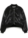 Alexander Wang Logo-embroidered Bomber Jacket In Black