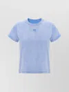 Alexander Wang Shrunken Crew Neck Tie-dye T-shirt