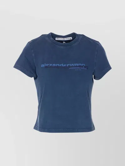 Alexander Wang Shrunken Crewneck Cropped T-shirt