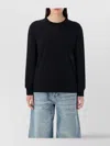 Alexander Wang Shrunken Fit Long Sleeve Crew Neck T-shirt