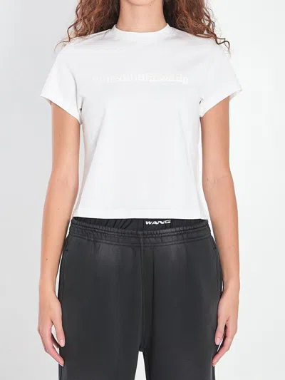 Alexander Wang Shrunken Logo T-shirt