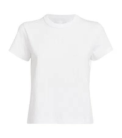 Alexander Wang Shrunken Logo T-shirt In White