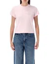 Alexander Wang Shrunken Logo Tee In Pink