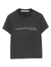 Alexander Wang T-shirt With Logo In Gray
