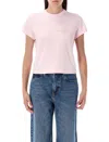 Alexander Wang Shrunken Logo Tshirt In Pink