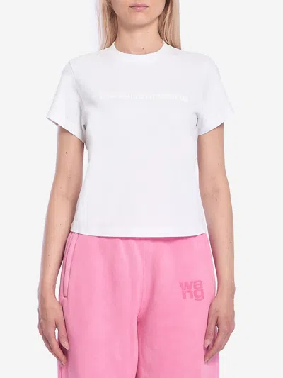 ALEXANDER WANG SHRUNKEN LOGO TSHIRT