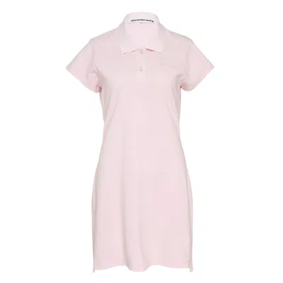 Alexander Wang Shrunken Mini Polo Dress In Multi